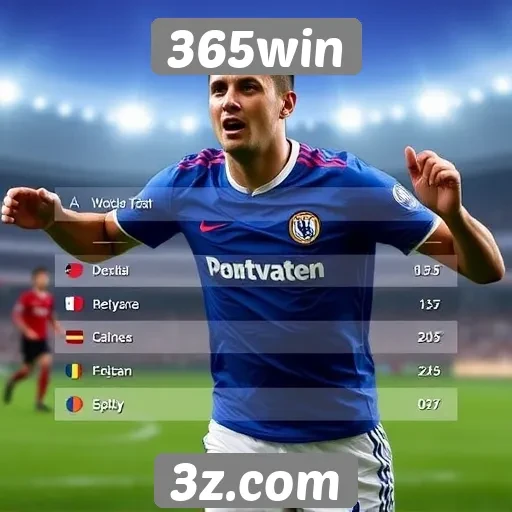 Comparação das odds oferecidas pelo 365win com concorrentes